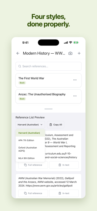 MyReferenceList Screenshot 2 of 5