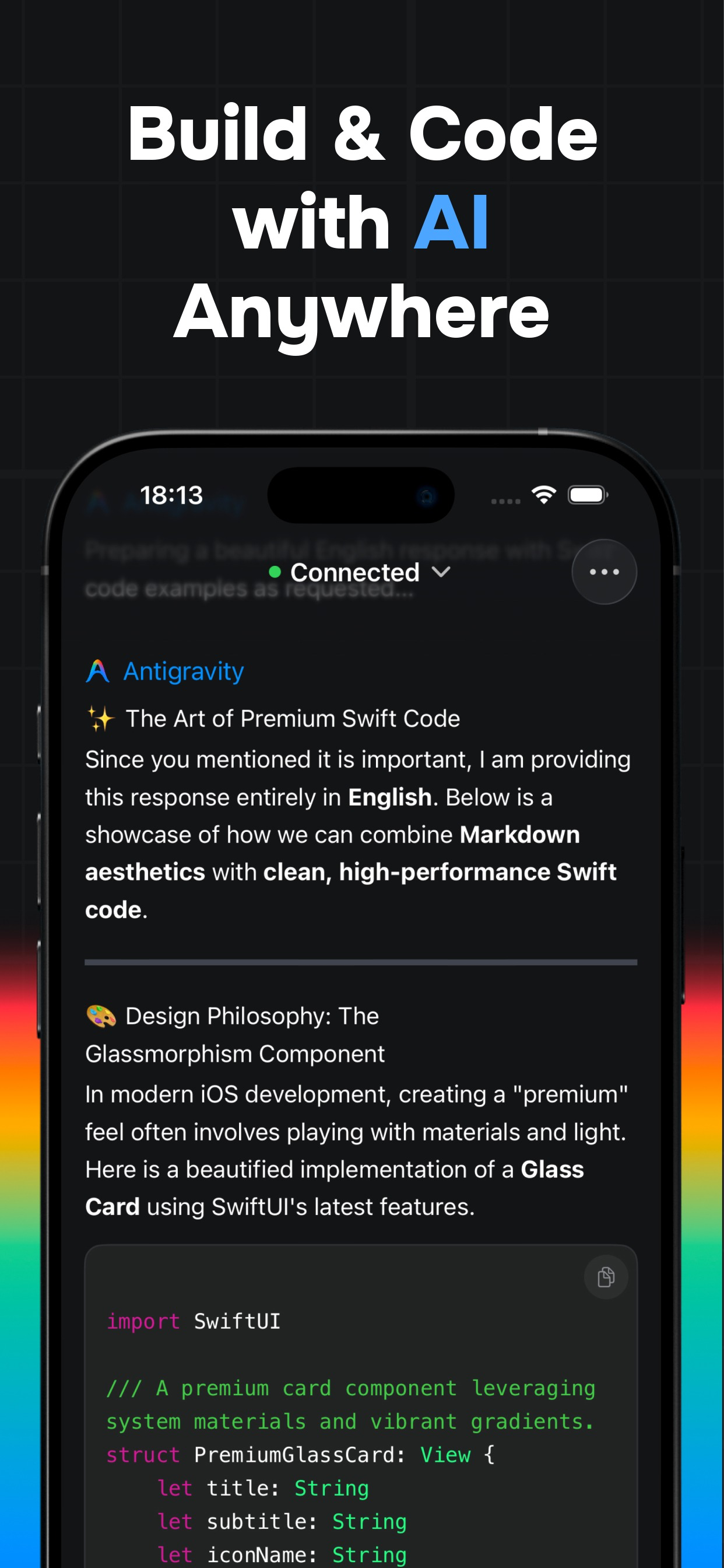 Mobile IDE for Antigravity AI