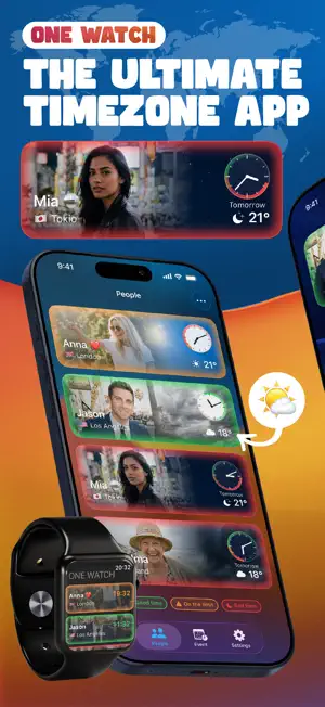 ONE WATCH: Timezone Clock screenshot 1