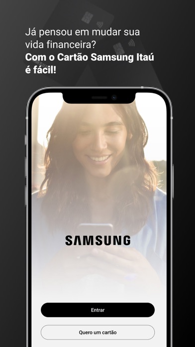 Cartão de crédito Samsung Itaú Screenshot