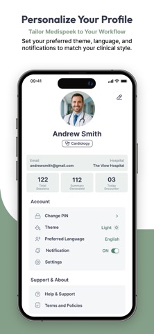Medispeek screenshot
