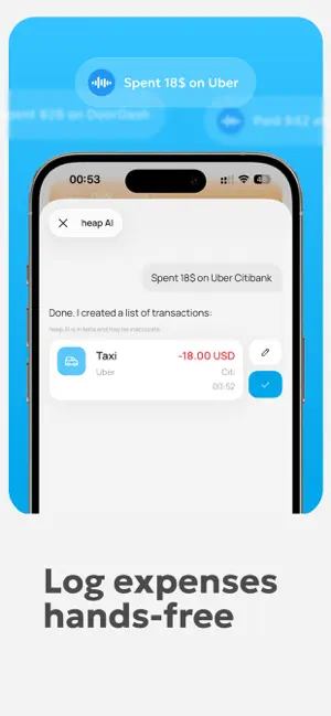 heap: Expense Tracker AI screenshot 2