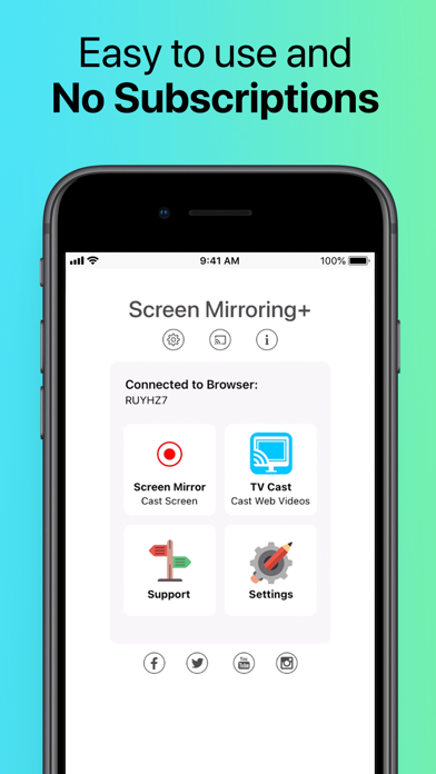 Screen Mirroring+ App Screenshot