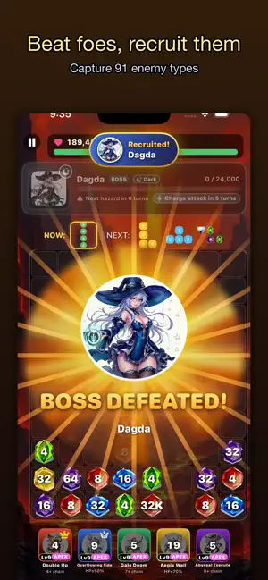 Drop Merge Quest: Puzzle RPG screenshot 3
