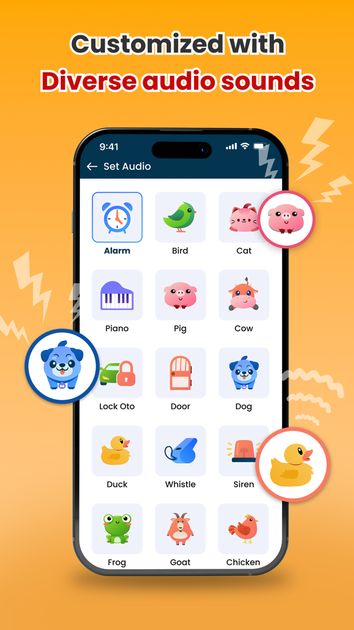 Dont touch phone Alarm