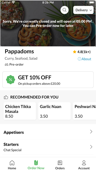 Pappadoms, Screenshot