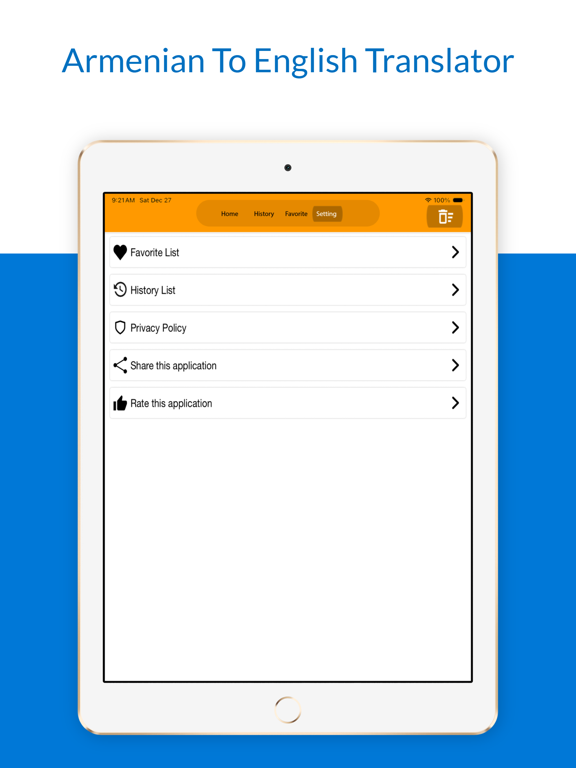 Armenian To English Translator iPad screenshot