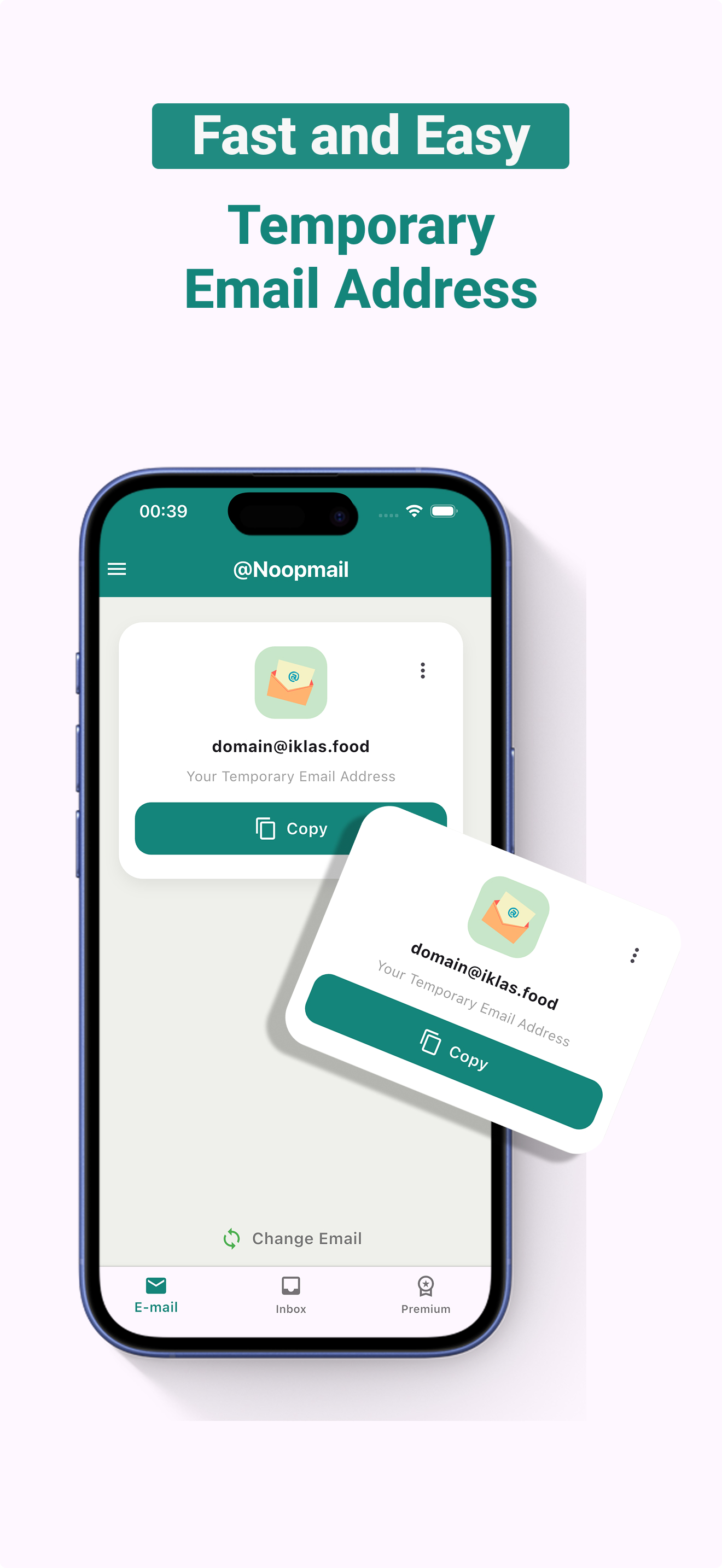 Noop mail - Temporal mail