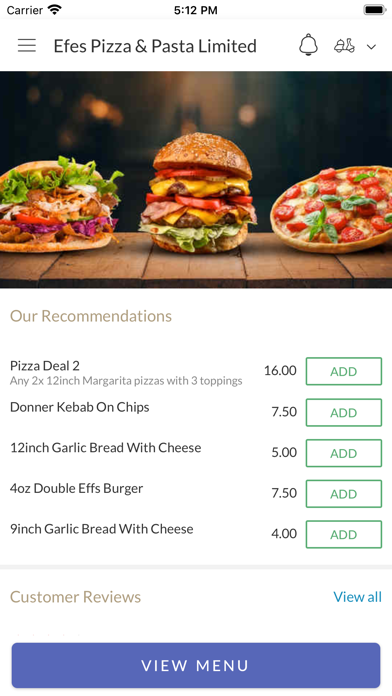 Efes Pizza & Pasta Limited Screenshot