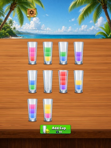 Water Sort Cocktail iPad screenshot