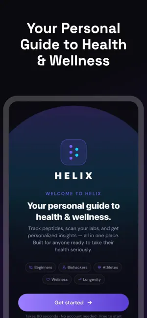 Helix: Peptide & GLP-1 Tracker screenshot 1