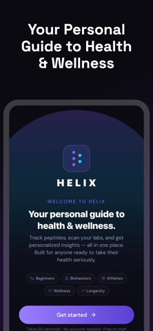 Helix: Peptide Tracker Screenshot 1 of 5