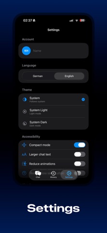 Khione iPhone screenshot