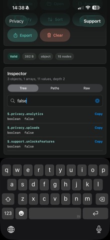 ClearJSON screenshot