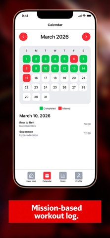 Build a sports hero screenshot