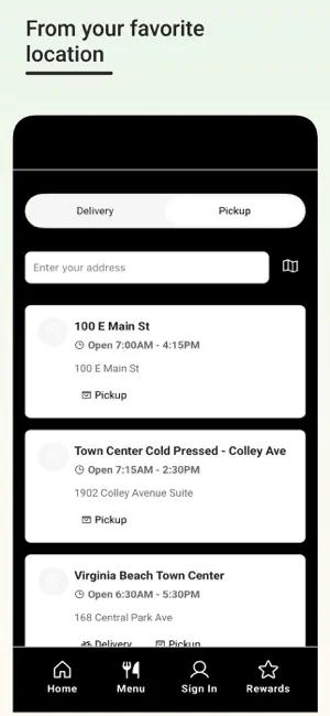 Town Center Cold Pressed App screenshot 4
