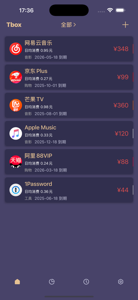 TBox-方便快捷的订阅管理工具 screenshot 1