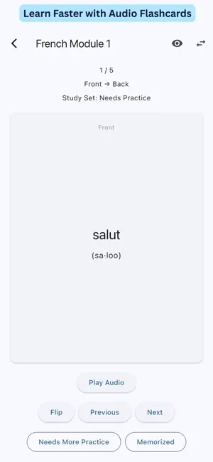 Flashcards with Audio screenshot 1