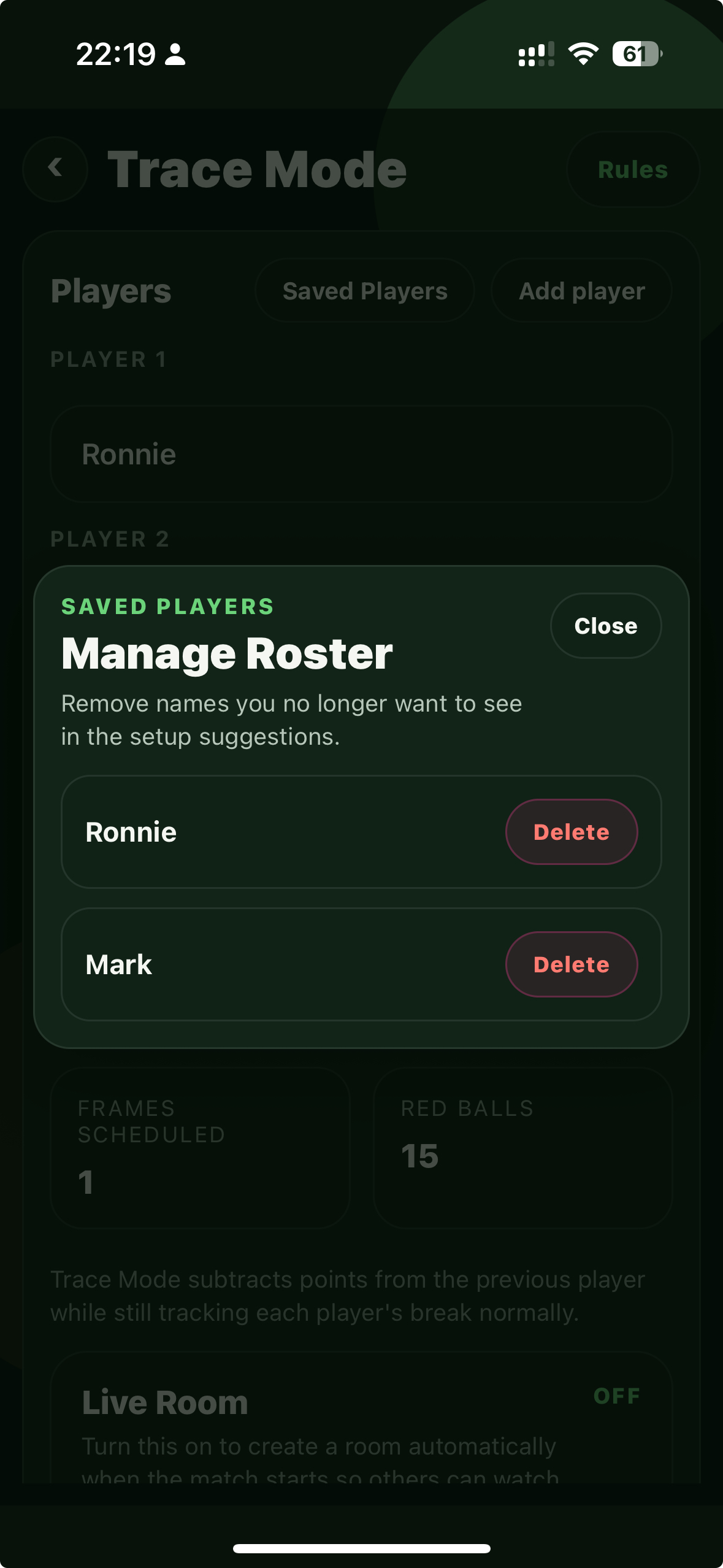 CueCraft Snooker Scoreboard screenshot 10