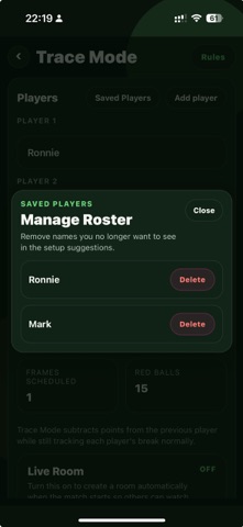 CueCraft Snooker Scoreboard Screenshot 10 of 10