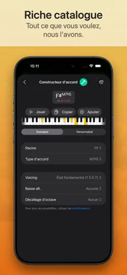Capture d'écran de Suggester 2 : Accords & Gammes sur iPhone 6