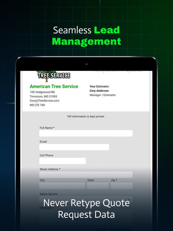 WorkQuote: Estimate & Invoice iPad screenshot 7 - Business app