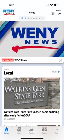 WENY News screenshot