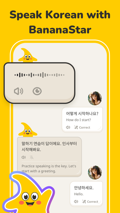 Learn Korean with BananaStar Screenshot