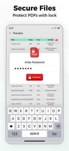 Excel to PDF Converter - XLSX iPhone screenshot