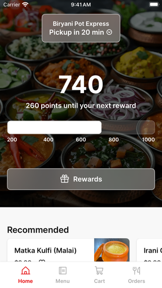 Screenshot 1 of Biryani Pot Irvine App