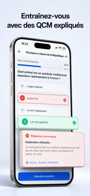 Examen civique Civiscore screenshot 4