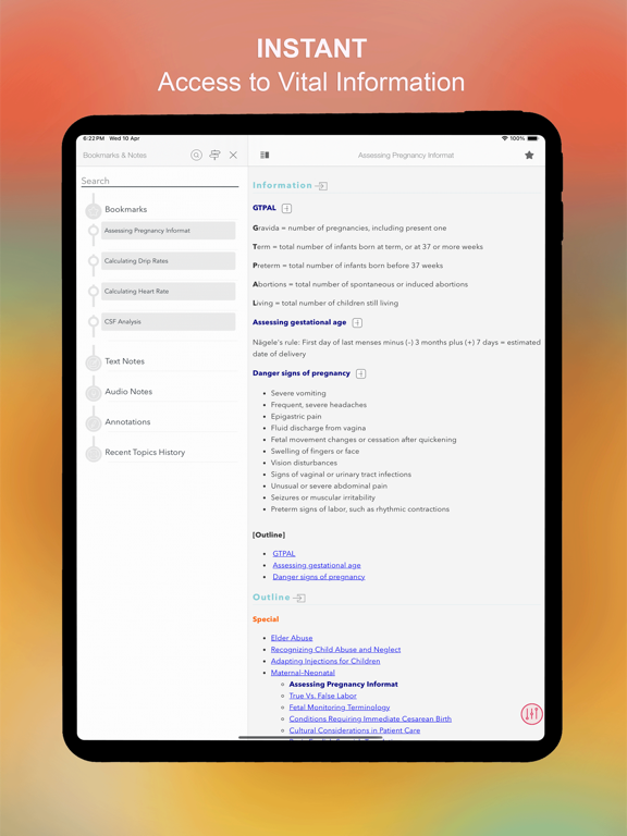 ICU ER Facts Made Incr Quick! iPad screenshot 7 - Medical app