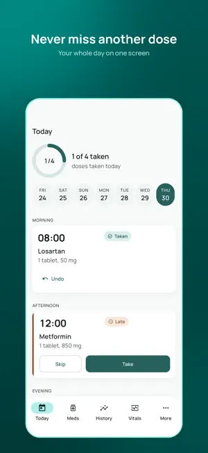 Pill Reminder: Dose Tracker screenshot 1