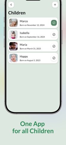 Easy Baby Tracker: MyBaby iPhone screenshot