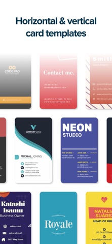 Business Card Maker - Visiting Screenshot 2 of 8