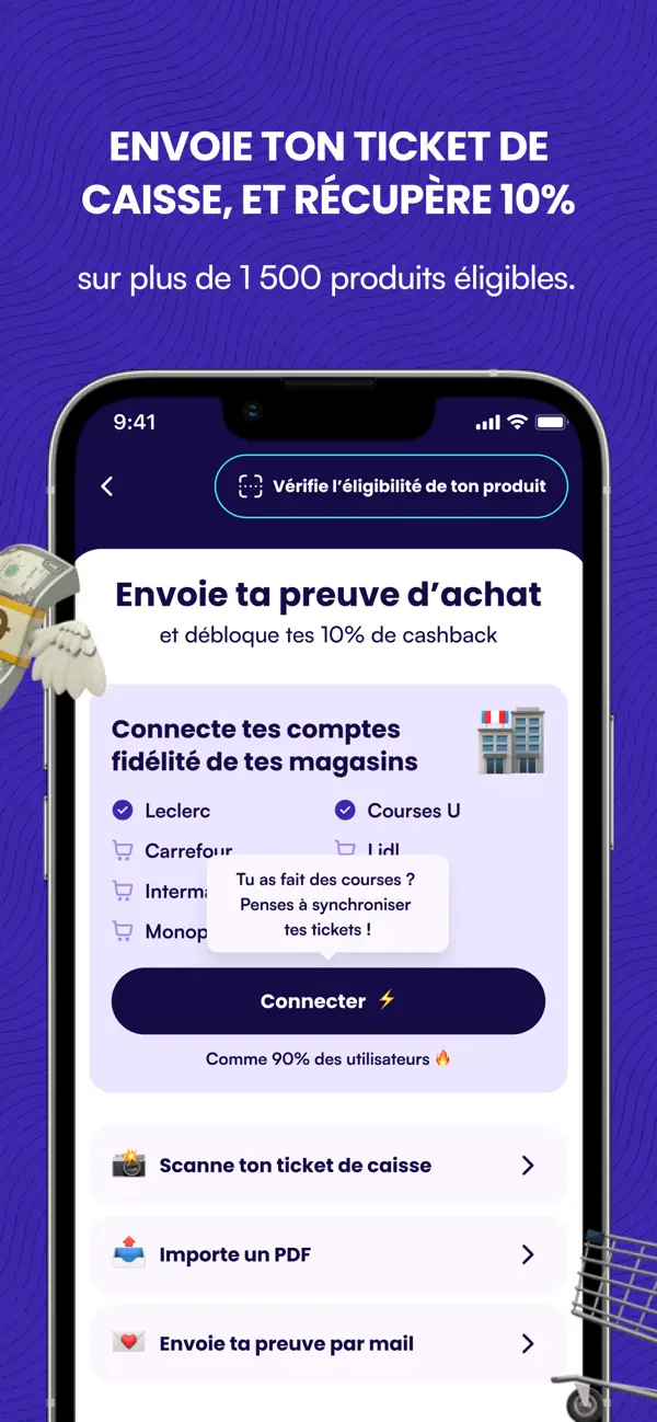 Screenshot #2 pour 10% - Cashback & Économies