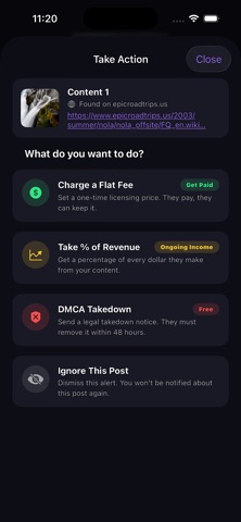 Trace Mediaa iPhone screenshot