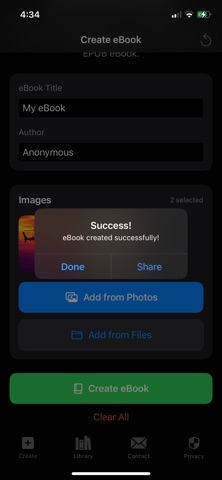 PNG to EBOOK screenshot