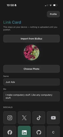 App screenshot