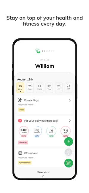 Geefit screenshot 2