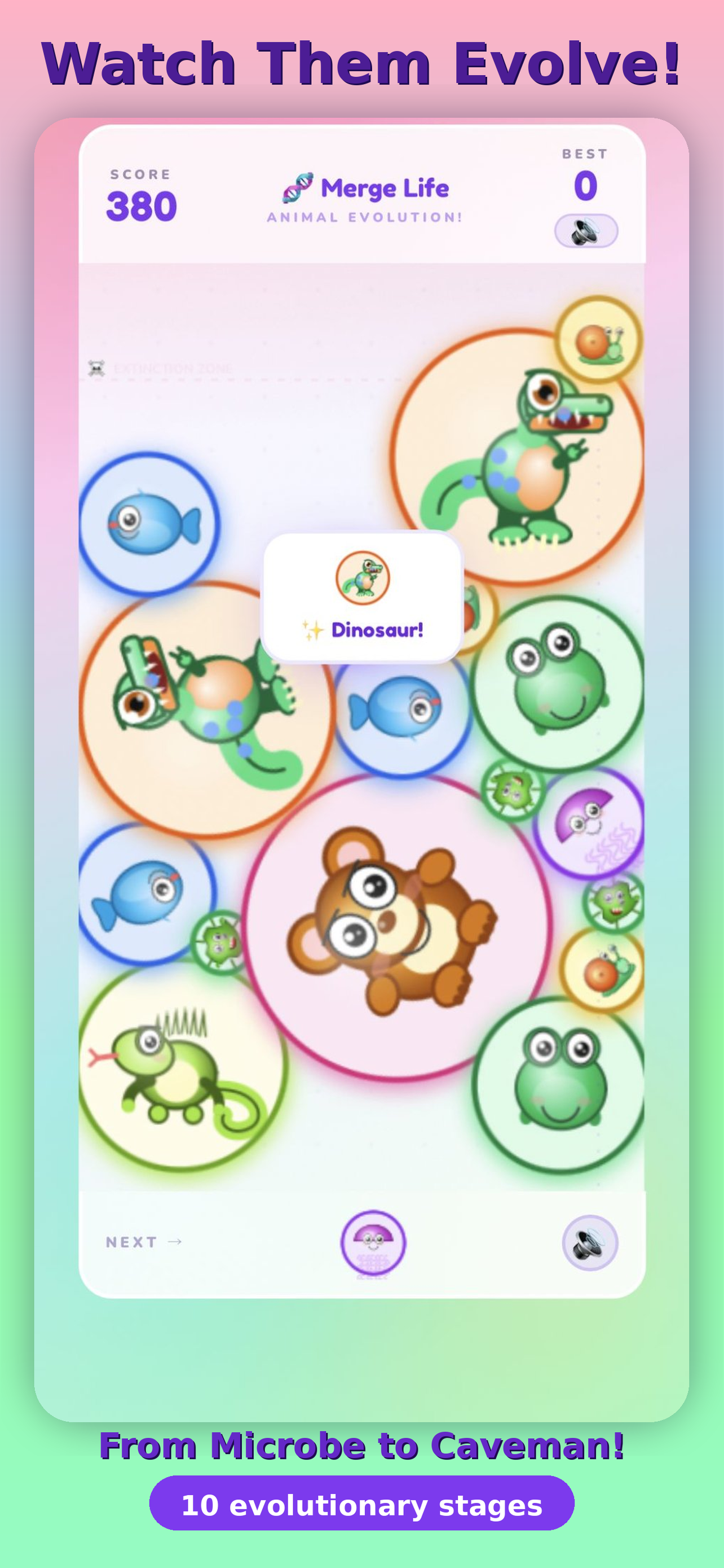 Merge Life: Animal Evolution screenshot 3