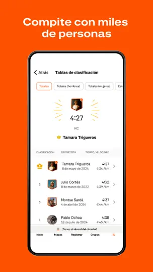Captura de pantalla de Strava: Corre, Camina, Pedalea en iPhone 9
