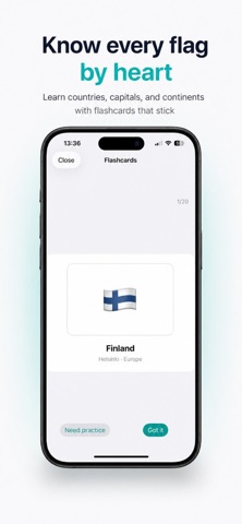 Learn World Flags iPhone screenshot