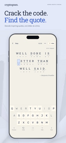 Cryptogram - Word Puzzle Game Screenshot 1 of 8