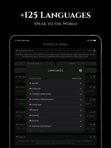 Tower of Babel: AI Translator iPad screenshot