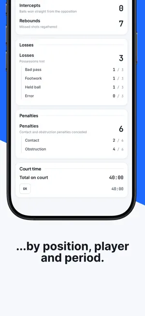 HELIX Netball Stats screenshot 4