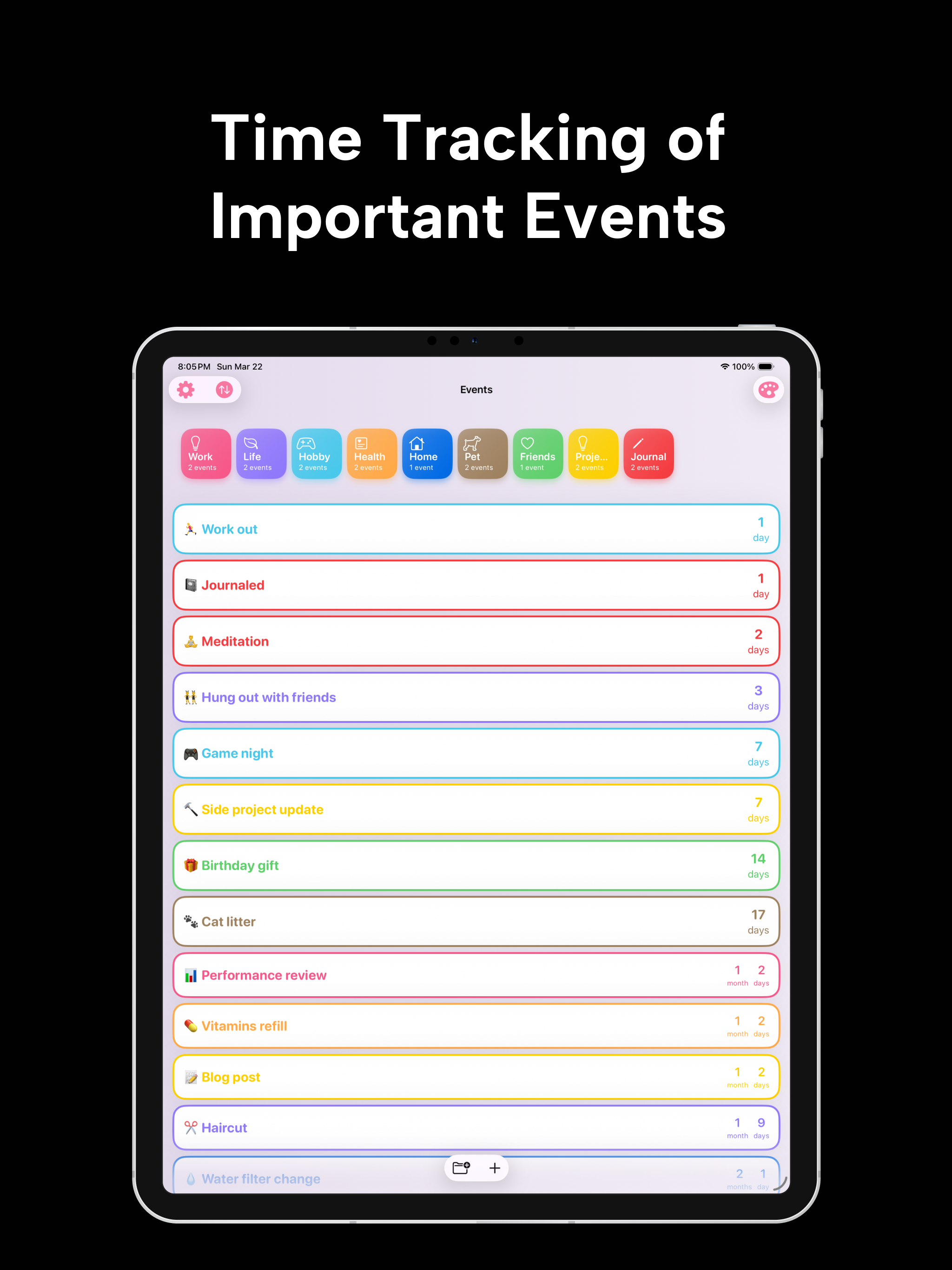 Days Since - Track Memories screenshot 12