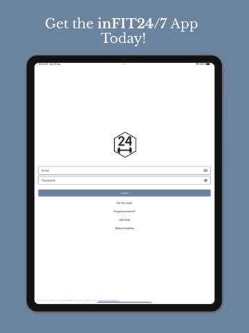 inFIT24/7 iPad screenshot