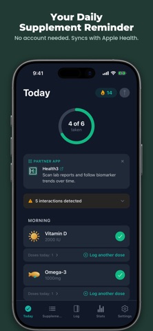 Supplement & Vitamin Tracker Screenshot 1 of 7