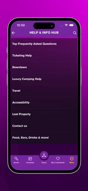 Creamfields iPhone screenshot 4